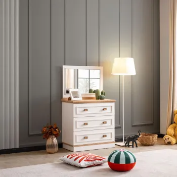 Dulap, Hanah Home, Zenit, 84x140x43 cm, PAL, Crema usoara dcfb imagine