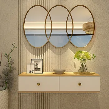 Dulap, Hanah Home, Zuzu 120, 120x25.6x29.6 cm, PAL , Stejar Safir / Alb cfca imagine