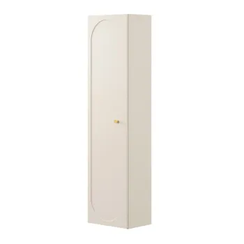 Dulap inalt cu usa, cu fixare pe perete, Donna Sand, Comad, 35x25.2x140 cm, MDF/PAL laminat, nisipiu 59d2 imagine