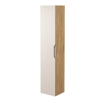 Dulap inalt cu usa, cu fixare pe perete, Luxor Beige, Comad, 35x33x170 cm, MDF/PAL laminat, stejar fcb8 imagine