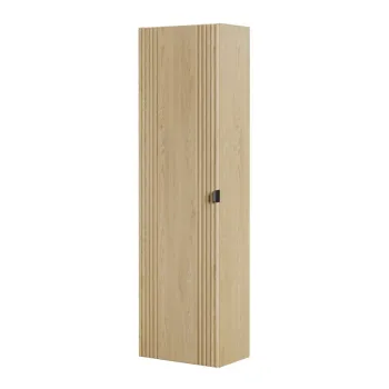 Dulap inalt cu usa, cu fixare pe perete, Ovalia Cremona, Comad,  40x25.4x140 cm, MDF/PAL laminat, stejar cremona 6092 imagine