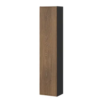 Dulap inalt cu usa, cu fixare pe perete, Talia Casella, Comad, 30x25.5x140 cm, MDF/PAL laminat, stejar casella/negru mat 7ae2 imagine