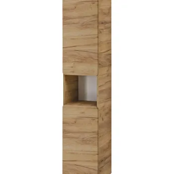 Dulap inalt cu usi, cu fixare pe perete, Aruba Craft, Comad, 35x32x170 cm, MDF/PAL laminat, stejar craft gold 8e4b imagine