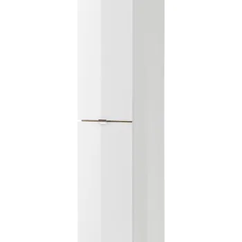Dulap inalt cu usi, cu fixare pe perete, Capri White, Comad, 35x33x170 cm, MDF, alb lucios 972c imagine