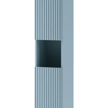 Dulap inalt cu usi, cu fixare pe perete, Nova Denim, Comad, 30x25x140 cm, MDF/PAL laminat, denim 7da7 imagine