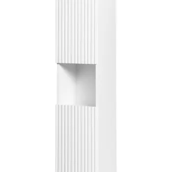 Dulap inalt cu usi, cu fixare pe perete, Nova White, Comad, 30x25x140 cm, MDF/PAL laminat, alb mat 04ea imagine