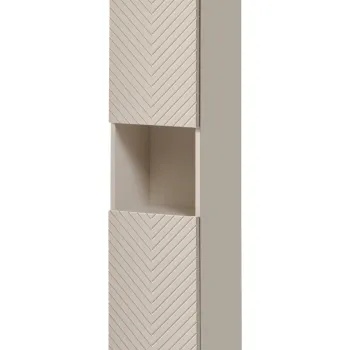 Dulap inalt cu usi, cu fixare pe perete, Viva Cashmere, Comad, 30x25x140 cm, MDF/PAL laminat, casmir mat 4afd imagine