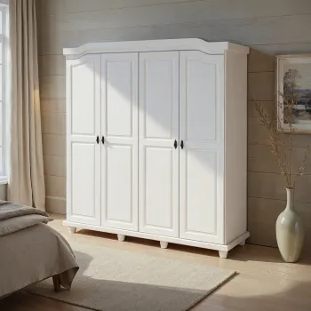 Dulap Isny, Inter Link, 182x60x198 cm, lemn, alb 527f imagine