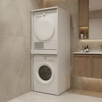 Dulap masina de spalat, Hanah Home, Linfa 70, Alb mat 8596 imagine