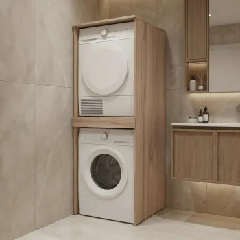 Dulap masina de spalat, Hanah Home, Linfa 70, Stejar b5ce imagine