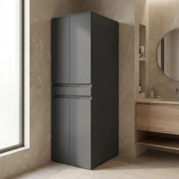 Dulap masina de spalat, Hanah Home, Neve 70, Antracit mat 8acf imagine