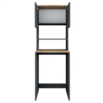 Dulap masina de spalat, Rani, KD101, 65x183.6x60 cm, PAL, Nuc / Antracit 11e5 imagine