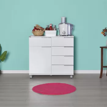Dulap multifunctional, Adore, ADR-415-PP-1, 85x81x44 cm, PAL, Alb d849 imagine