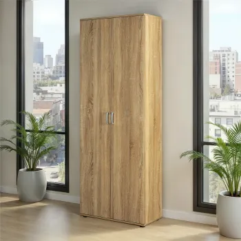 Dulap multifunctional Gallo, Inter Link, 70x34x189 cm, lemn, sonoma b74c imagine