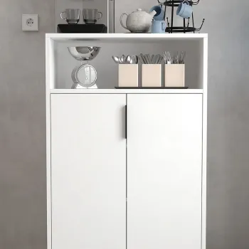 Dulap multifunctional, Hanah Home, Ada 1201, 72x114x36.5 cm, PAL, Alb 0c56 imagine