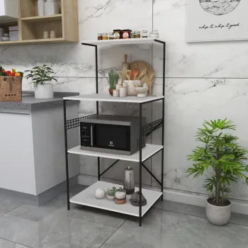 Dulap multifunctional, Hanah Home, Anemon, 60x124x45 cm, PAL, Alb 8dd4 imagine