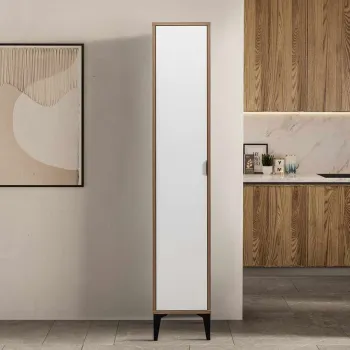 Dulap multifunctional, Hanah Home, Arden Single Door, 35x190x37 cm, Alb ece8 imagine