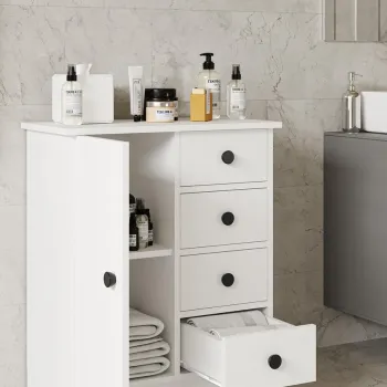 Dulap multifunctional, Hanah Home, Elmar, 66x82x34 cm, Alb 14f3 imagine