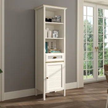 Dulap multifunctional, Hanah Home, FRN-21021, 60.4x194x44.2 cm, PAL, Crem / Stejar / Gri 2cd2 imagine