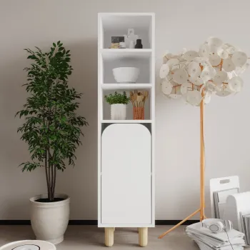 Dulap multifunctional, Hanah Home, Parma 1, 37x155x40 cm, PAL, Alb 9f4b imagine