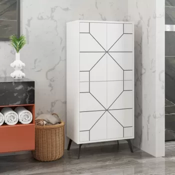 Dulap multifunctional, Homitis, Dune, 62.6x136x35.6 cm, Alb 163d imagine