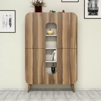 Dulap multifunctional, Hommy Craft, Mine, 93 x 144 x 31.8 cm, pal melaminat, nuc/crem b8c5 imagine