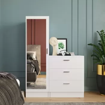 Dulap multifunctional, Locelso, CC6-W, Alb b463 imagine