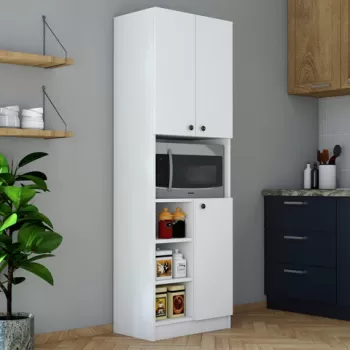 Dulap multifunctional, Mezza, Order 3002 , 59.6x180x35 cm, Alb 0427 imagine