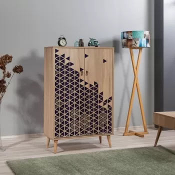 Dulap multifunctional Multibox 123, Vella, 80x36x127 cm, multicolor c764 imagine