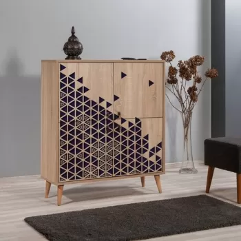 Dulap multifunctional Multilux 123, Vella, 95x36x111 cm, multicolor 1fe0 imagine