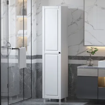 Dulap multifunctional, Rabi, Rb-055, 35x180x33 cm, Alb mat 58bc imagine