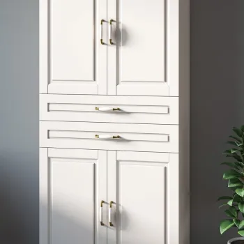 Dulap multifunctional, Rabi, Rb-057, 70x180x33 cm, Alb mat 7392 imagine