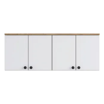 Dulap multifunctional, Rani, BA120, 120x46.8x42.5 cm, PAL, Nuc/Alb 4b0b imagine