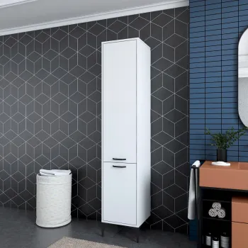 Dulap multifunctional, Rani, JE111, 40x198.6x40 cm, PAL, Alb 3158 imagine