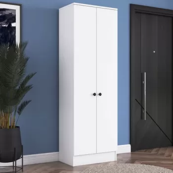 Dulap multifunctional, Rani, P6, 59.8x182.8x37.5 cm, PAL, Alb 167e imagine
