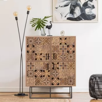 Dulap multifunctional, Sapphire, Quantum Solo - Retro, 93 x 115 x 36 cm, pal melaminat, multicolor 170b imagine
