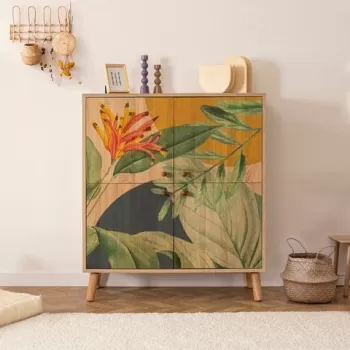 Dulap multifunctional, Vella, Saka, 95 x 111 x 36 cm, pal melaminat, multicolor 81de imagine