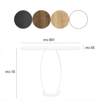 Dulap, Neostill, Ellittica, 100x81x30 cm, PAL, Alb 89c0 imagine