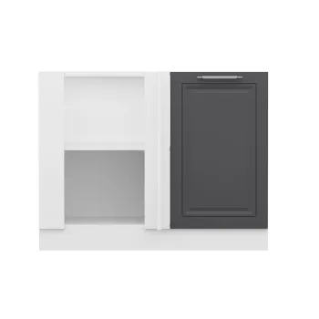 Dulap pentru bucatarie, Hanah Home, Minar, 105x72x56 cm, Alb / Antracit bdb1 imagine