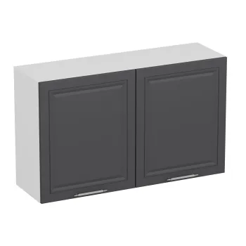 Dulap pentru bucatarie, Hanah Home, Minar, 120x72x37 cm, Alb / Antracit 86d5 imagine
