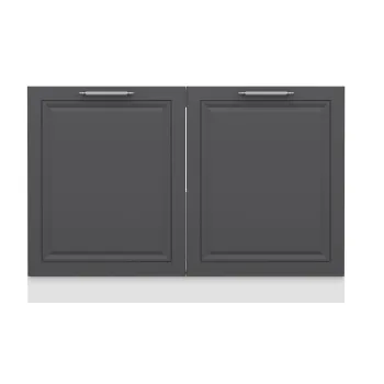 Dulap pentru bucatarie, Hanah Home, Minar, 120x87x58 cm, Alb / Antracit 04ba imagine