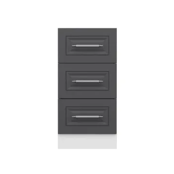 Dulap pentru bucatarie, Hanah Home, Minar, 40x87x58 cm, Alb / Antracit a07a imagine