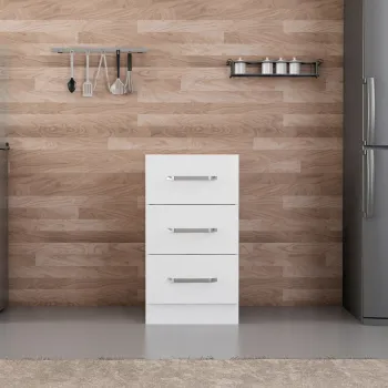 Dulap pentru bucatarie, Hanah Home, Minar, 45x87x58 cm, Alb 1dde imagine