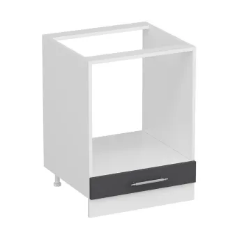 Dulap pentru bucatarie, Hanah Home, Minar, 60x87x58 cm, Alb / Antracit 0366 imagine