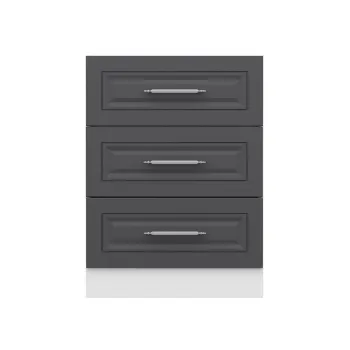 Dulap pentru bucatarie, Hanah Home, Minar, 60x87x58 cm, Alb / Antracit aa82 imagine