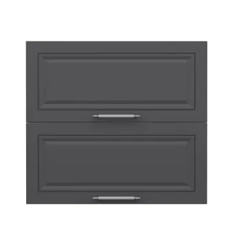 Dulap pentru bucatarie, Hanah Home, Minar, 80x72x37 cm, Alb / Antracit ad1a imagine