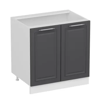 Dulap pentru bucatarie, Hanah Home, Minar, 80x87x58 cm, Alb / Antracit 1d74 imagine