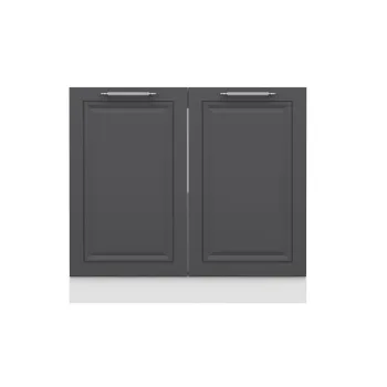Dulap pentru bucatarie, Hanah Home, Minar, 80x87x58 cm, Alb / Antracit 6bf1 imagine