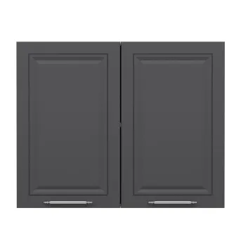 Dulap pentru bucatarie, Hanah Home, Minar, 90x72x37 cm, Alb / Antracit ab74 imagine