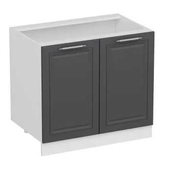 Dulap pentru bucatarie, Hanah Home, Minar, 90x87x58 cm, Alb / Antracit 22c0 imagine